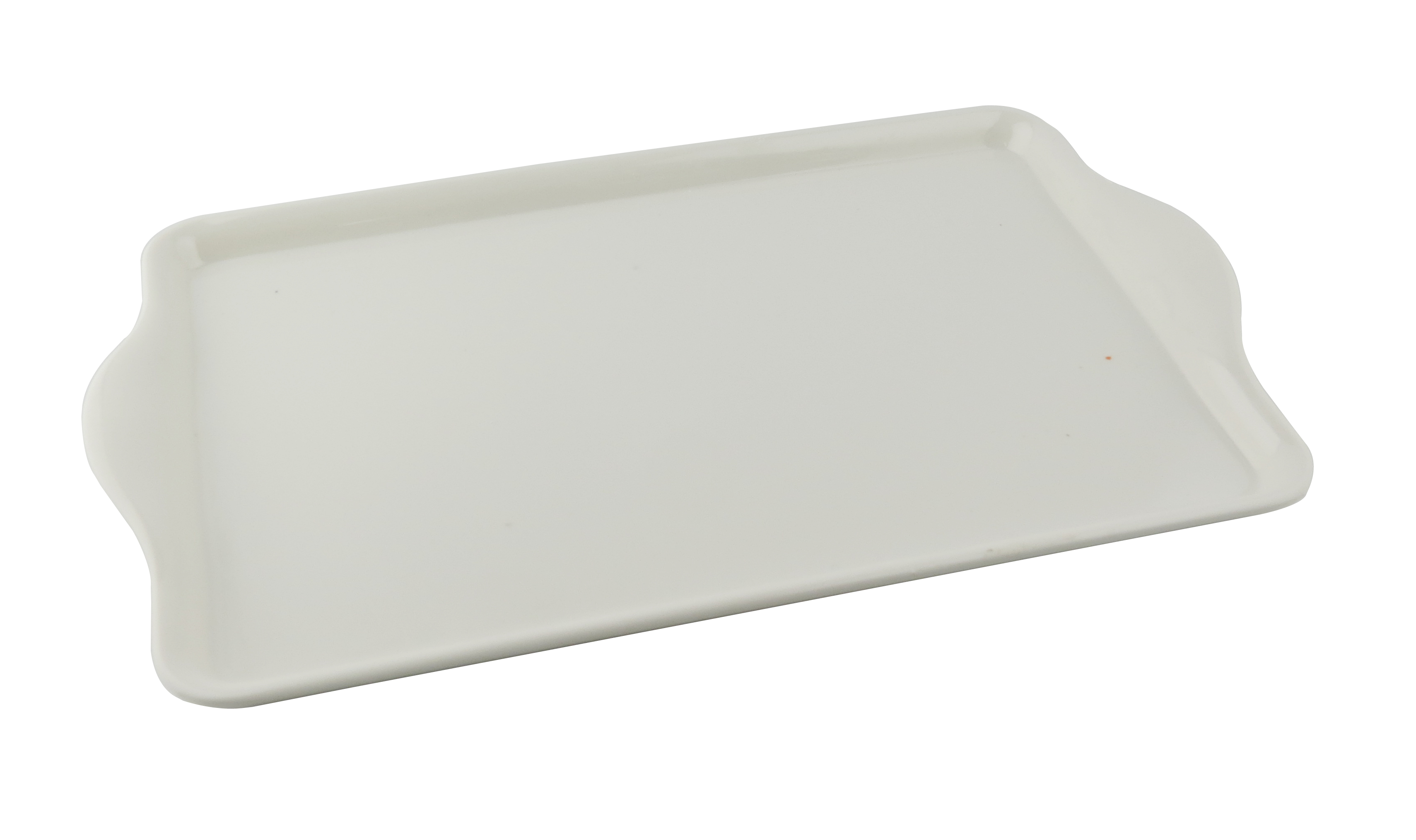Large white serving shop tray