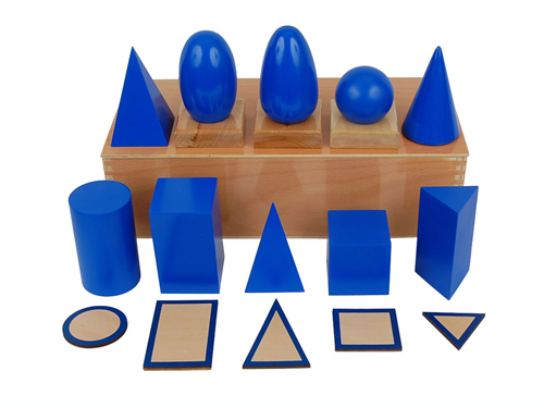 Blue Geometric Solid NEW Montessori Sensorial material Ovoid 