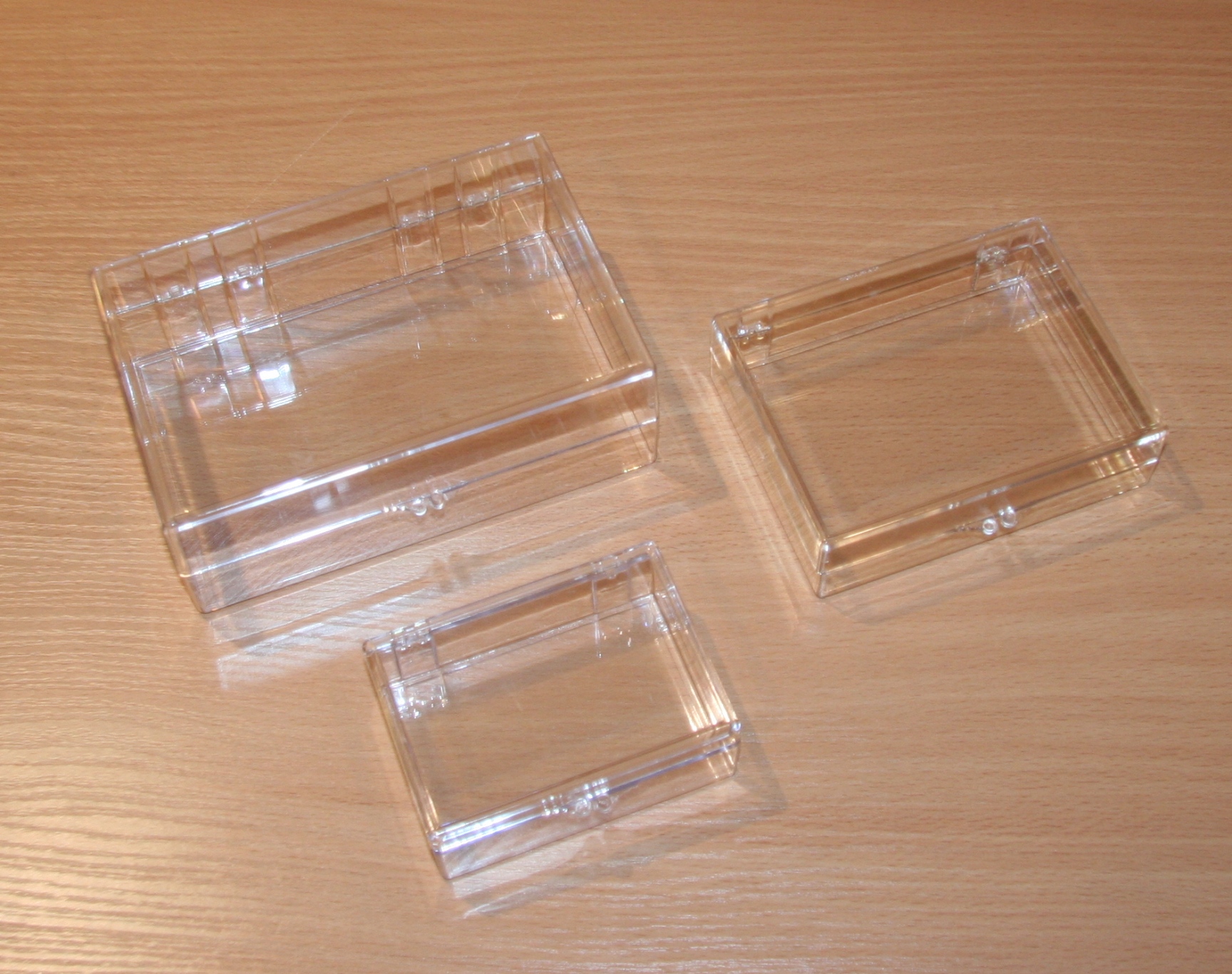 Small Clear Plastic Box - 3 ½” x 2 ½” x 1 ½”