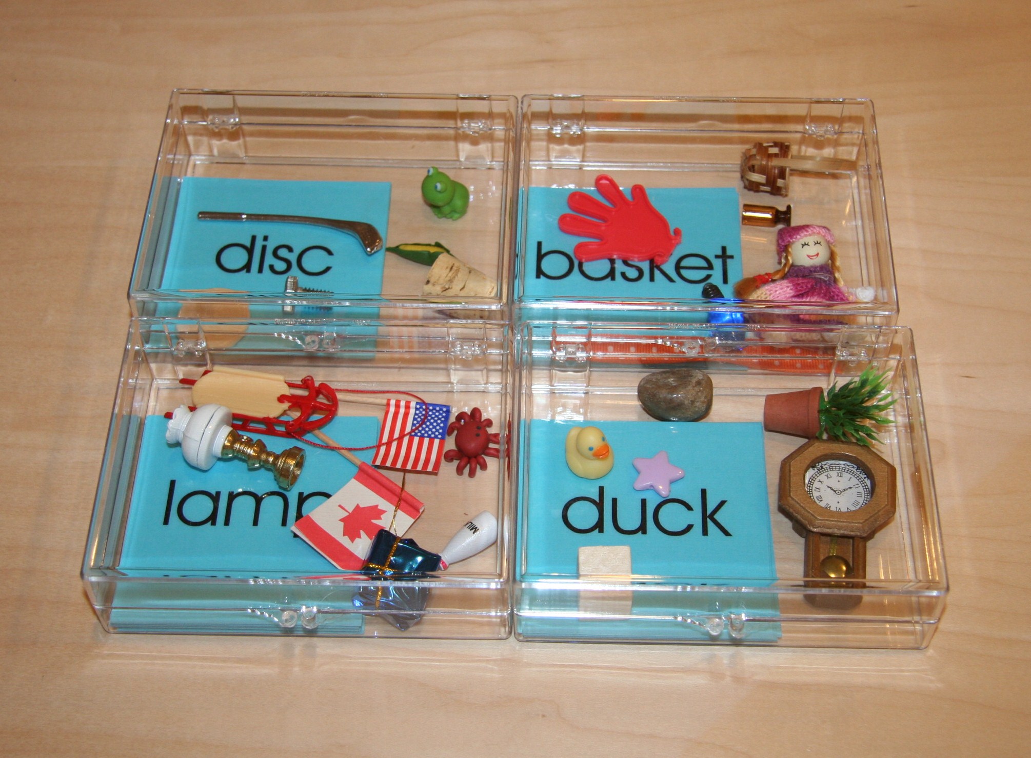 Clear Plastic Box - Montessori Services