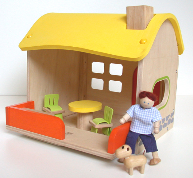 wooden farmhouse toy