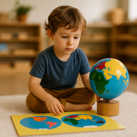 Montessori World puzzle map presentation Montessori World puzzle map presentation