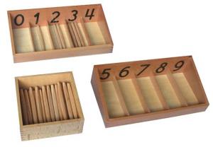 4.03 Spindle Boxes - the Whole Set E & O Montessori Materials