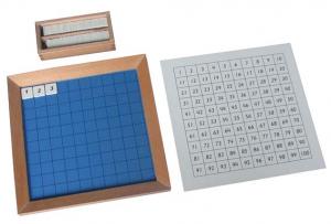 4.11 Hundred Board with Control Chart E & O Montessori Materials