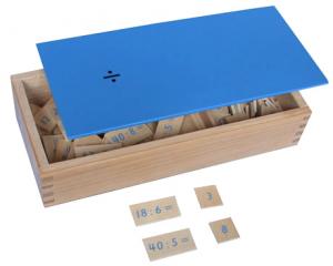 4.31 Division Equations and Dividends Box E & O Montessori Materials
