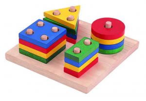 7.20 Geometric Sorting Board E & O Montessori Materials