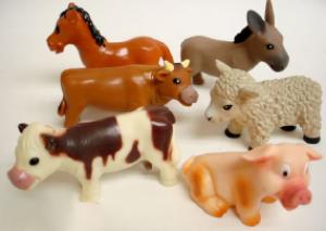 7.42 Soft Baby Farm Animals E & O Montessori Materials