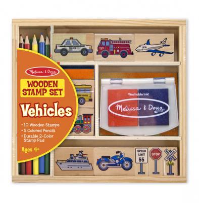 Wooden Stamp Set - Vehicles