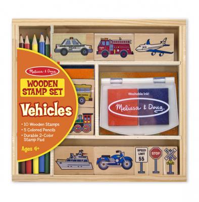 Wooden Stamp Set - Vehicles