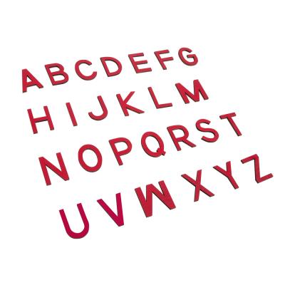 Capital Movable Alphabet - Print Wooden Letters – Red 