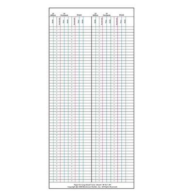 Paper for Large Bead Frame