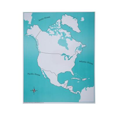 North America Control Map - Unlabeled | E&O Montessori