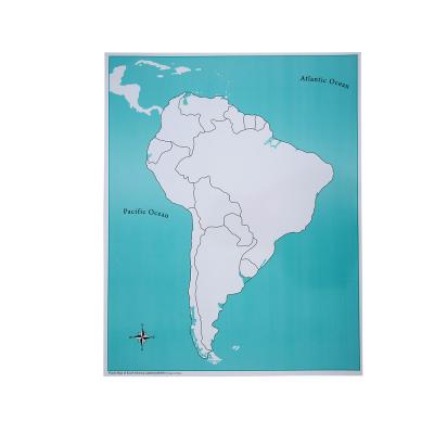 South America Control Map - Unlabeled