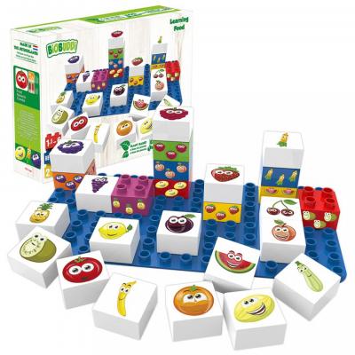 Learning Fruits & Vegetables Building Blocks Set 