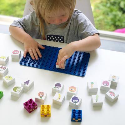 Learning Fruits & Vegetables Building Blocks Set 