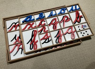 Large Movable Alphabet - Cursive 