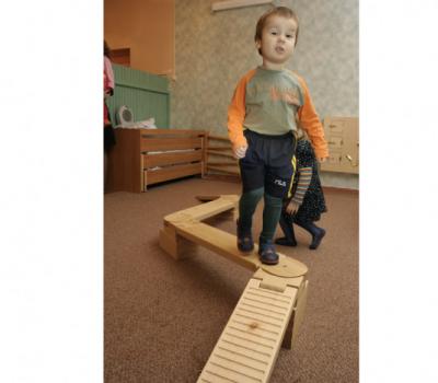 Wooden balancing Beam