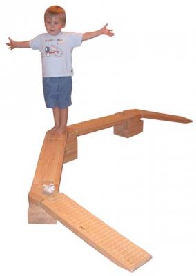 Wooden balancing Beam