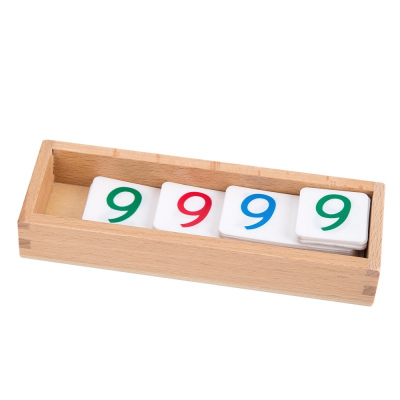 Small Plastic Number Cards with Box, 1-9000