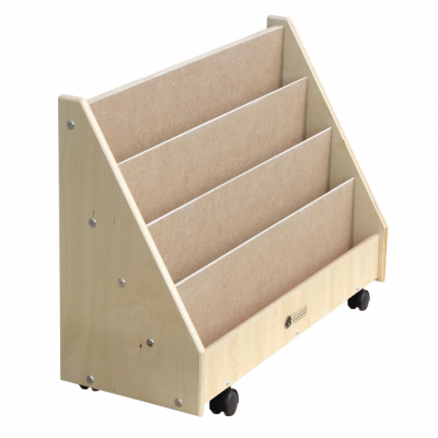 Preschool Book Rack with 4 Shelves angle