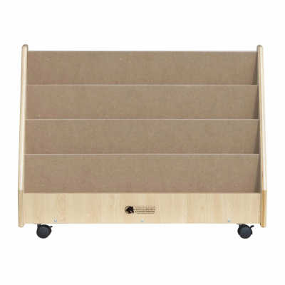 Preschool Book Rack with 4 Shelves front 