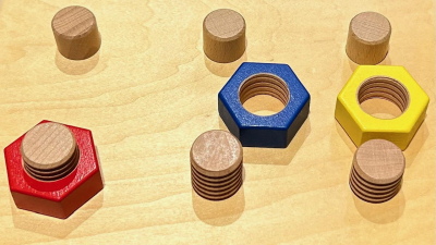 Toddler Nut & Bolt Activity Board 