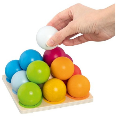 Stacking and Sorting Game Ball Pyramid