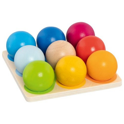 Stacking and Sorting Game Ball Pyramid