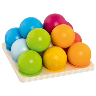 Stacking and Sorting Game Ball Pyramid