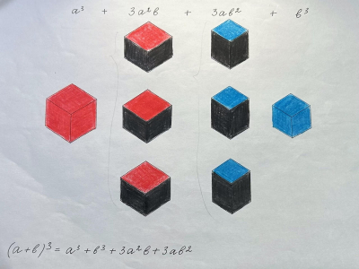 Binomial Cube - Montessori Materials