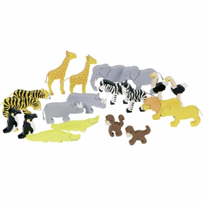 Wooden Wild Animals - 10 Pairs Wooden Wild Animals - 10 Pairs