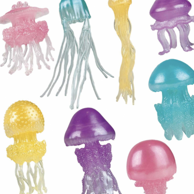 Safari TOOB container with jellyfish figurines for Montessori classroom and home learning