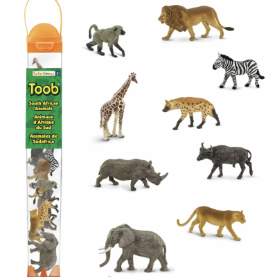 Safari African animals TOOB includes elephant, lion, giraffe, zebra, rhino and more
