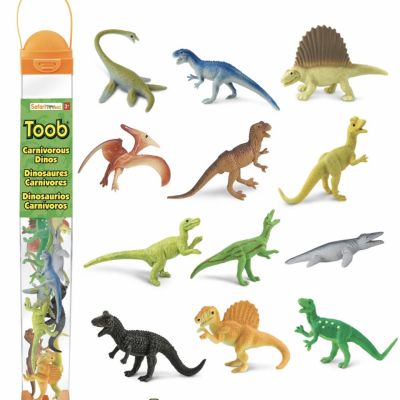Carnivorous dinosaur figurines set, Safari TOOB Montessori and STEM learning toys