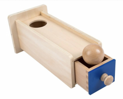 Montessori Object Permanence Box with Drawer - Educational woodenToy