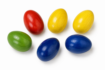 Wooden Egg Shaker – Set of 6 Wooden Egg Shaker – Set of 6