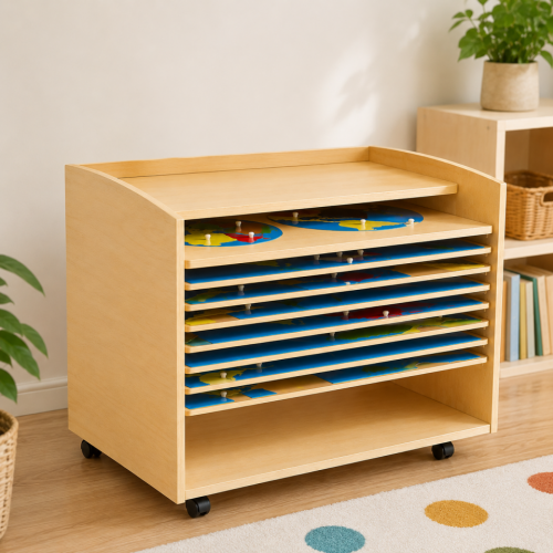 Puzzle Map Cabinet for 8 Maps