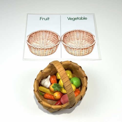 Montessori Fruit and Vegetable Sorting Set For 2-3 years