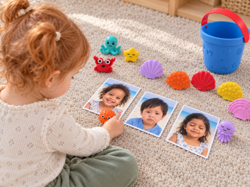 Ocean Emotions Matching Set with Photo Cards Montessori Ocean Emotions Matching Set with Photo Cards