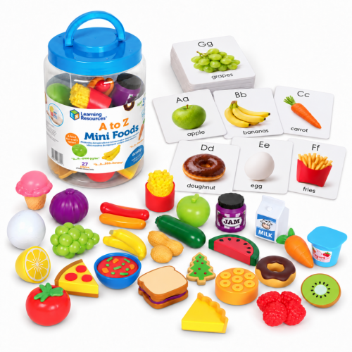 A–Z Food Objects & Matching Cards Set A–Z Food Objects & Matching Cards Set - Montessori Language