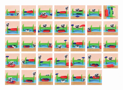 Montessori Where Is the Cat? - Preposition Game