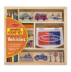Wooden Stamp Set - Vehicles