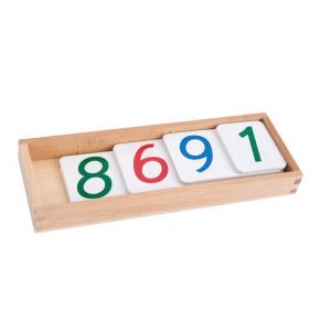 Large Plastic Number Cards with Box, 1-9000