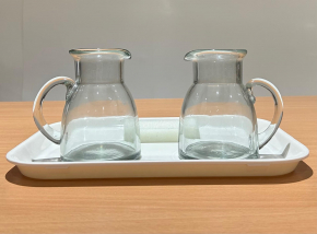 Pouring Water Activities with Two Small Clear Pitchers
