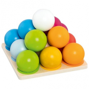Stacking and Sorting Game Ball Pyramid