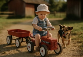 Ride-on-Tractor With Trailer  