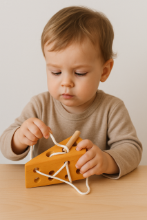 Wooden Lacing (Threading) Cheese