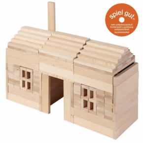 Wooden Building Bricks - 200 Pieces 