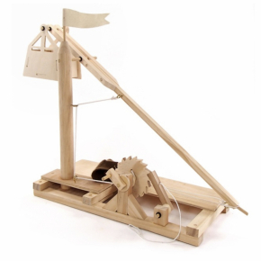 Leonardo da Vinci Wooden Trebuchet - STEM Mechanical Mode