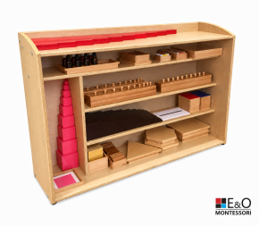 E&O Montessori -  Montessori Sensorial Cabinet: Closed Back 